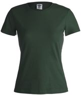 T-paita Women Colour T-Shirt "keya" WCS180, pullo-vihreä liikelahja logopainatuksella